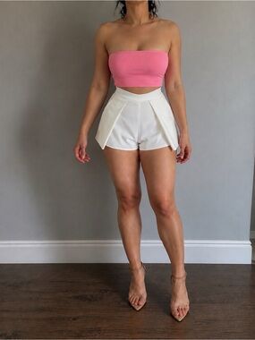 NEW Luvalot Sexy Mini Skort- Off White